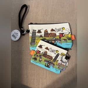 Whereto Italy pencil case and ID Holder zip pouch